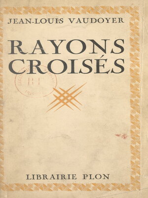 cover image of Rayons croisés